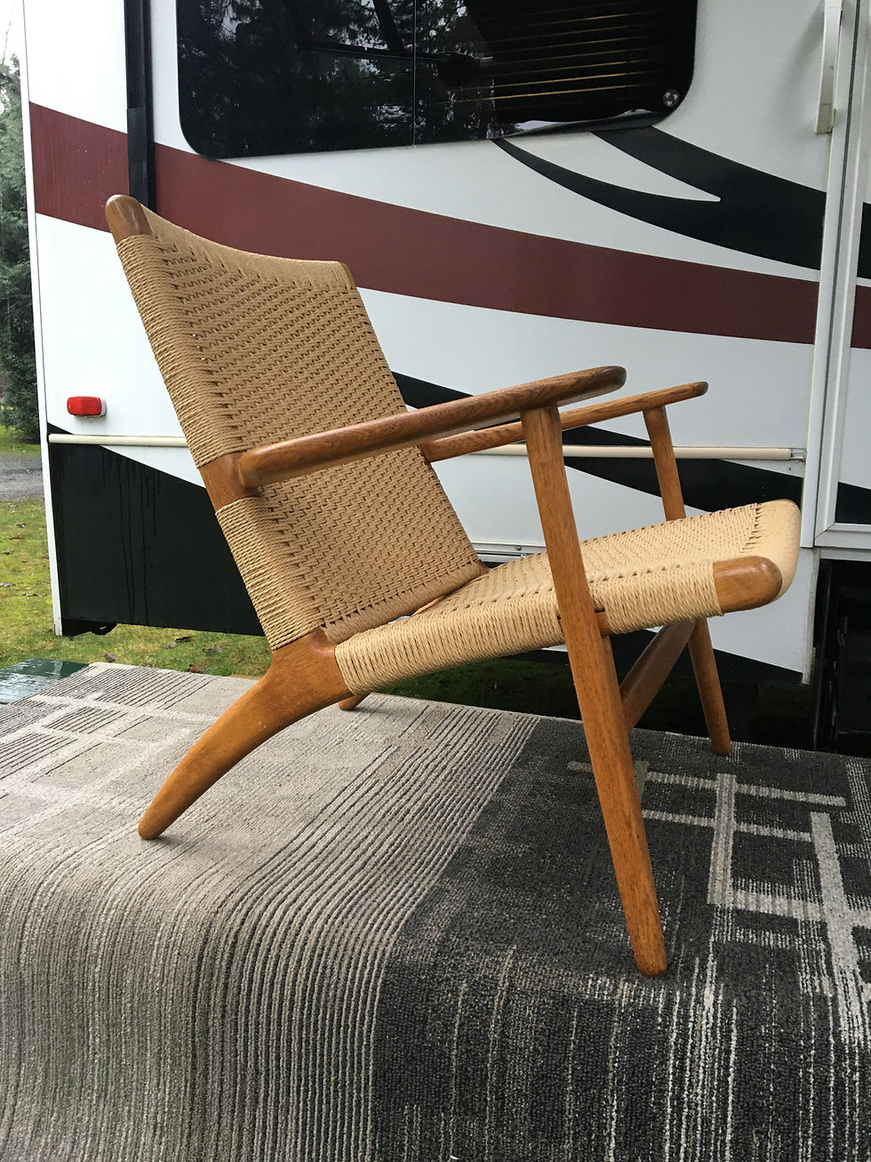 CH25 Lounge Chair Danish cord restored by Caning Canada, Vancouver, BC