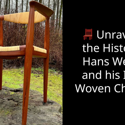 Hans Wegner's Round Chair, cane restored by Caning Canada, Vancouver, BC