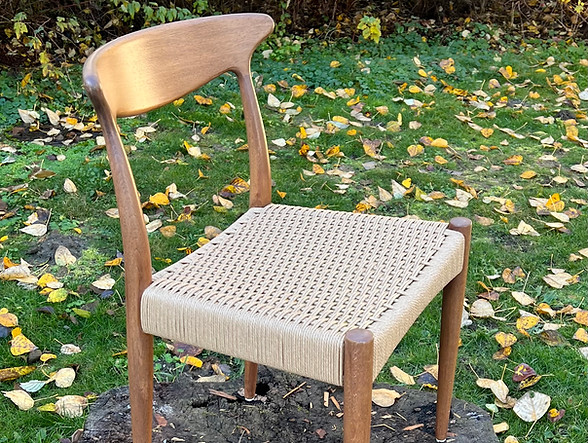 Arne Homand-Olsen's MK 310 Dining Chair woven in Danish cord by Caning Canada for Cook Street Vintage in Victoria, BC