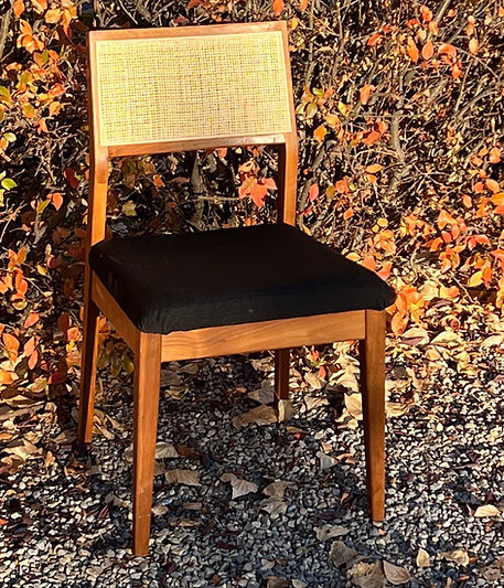 Vintage Cane Back Chair Radio Weave