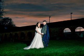 Couple Wedding Portrait at Eversholt Hall