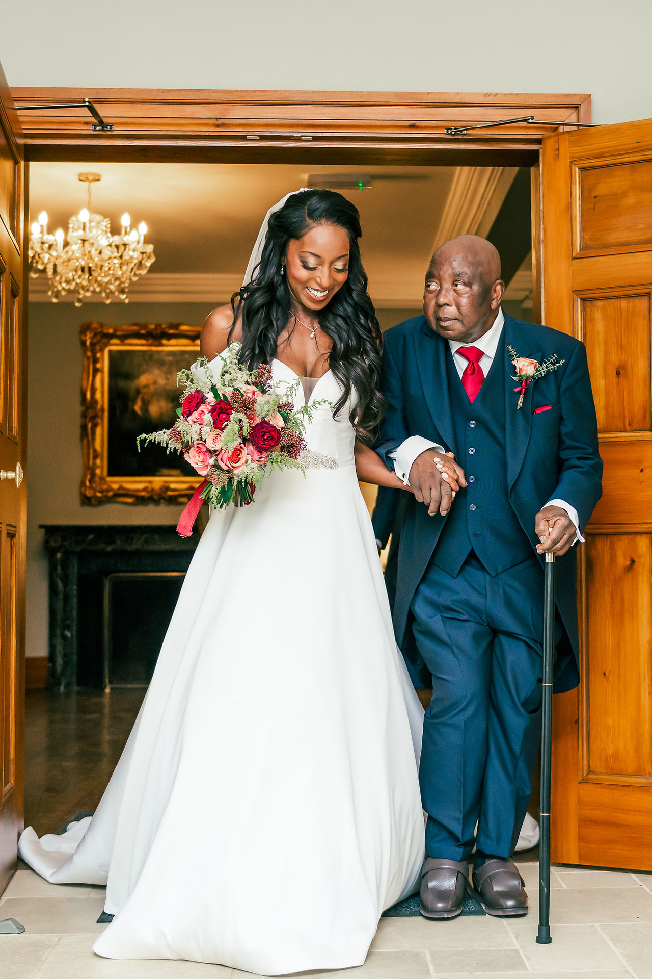 Father walks bride down the aisle 