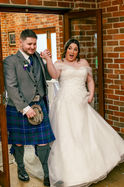 Bride and Groom are announced at Eversholt Hall