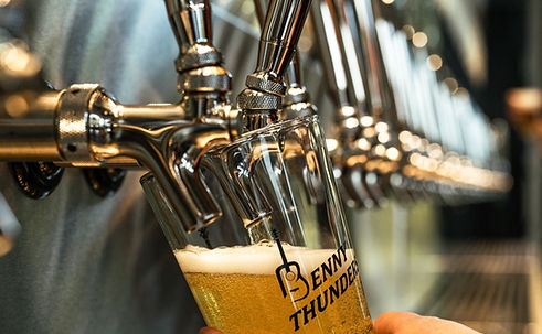 Benny Thunders craft beer and tap wall