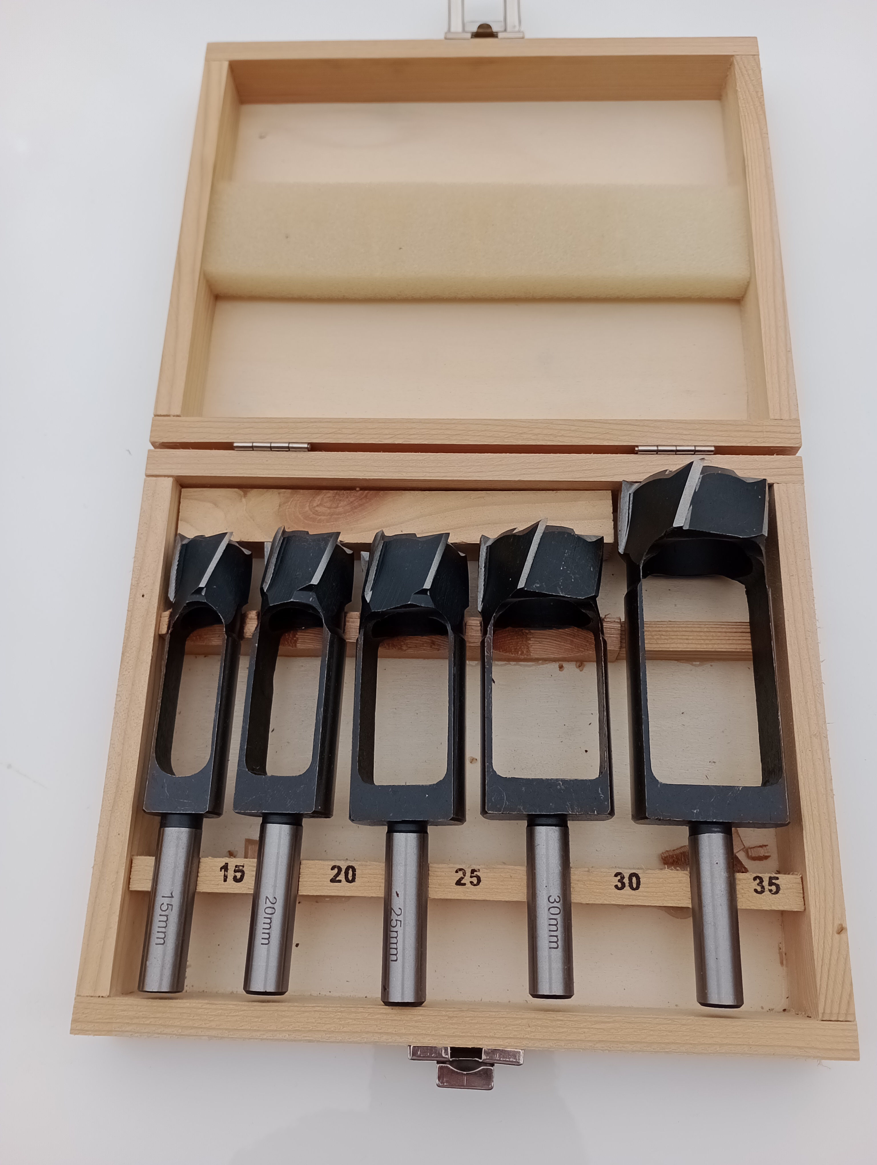 Sats 5-del Tappborr. 15-20-25-30-35 mm