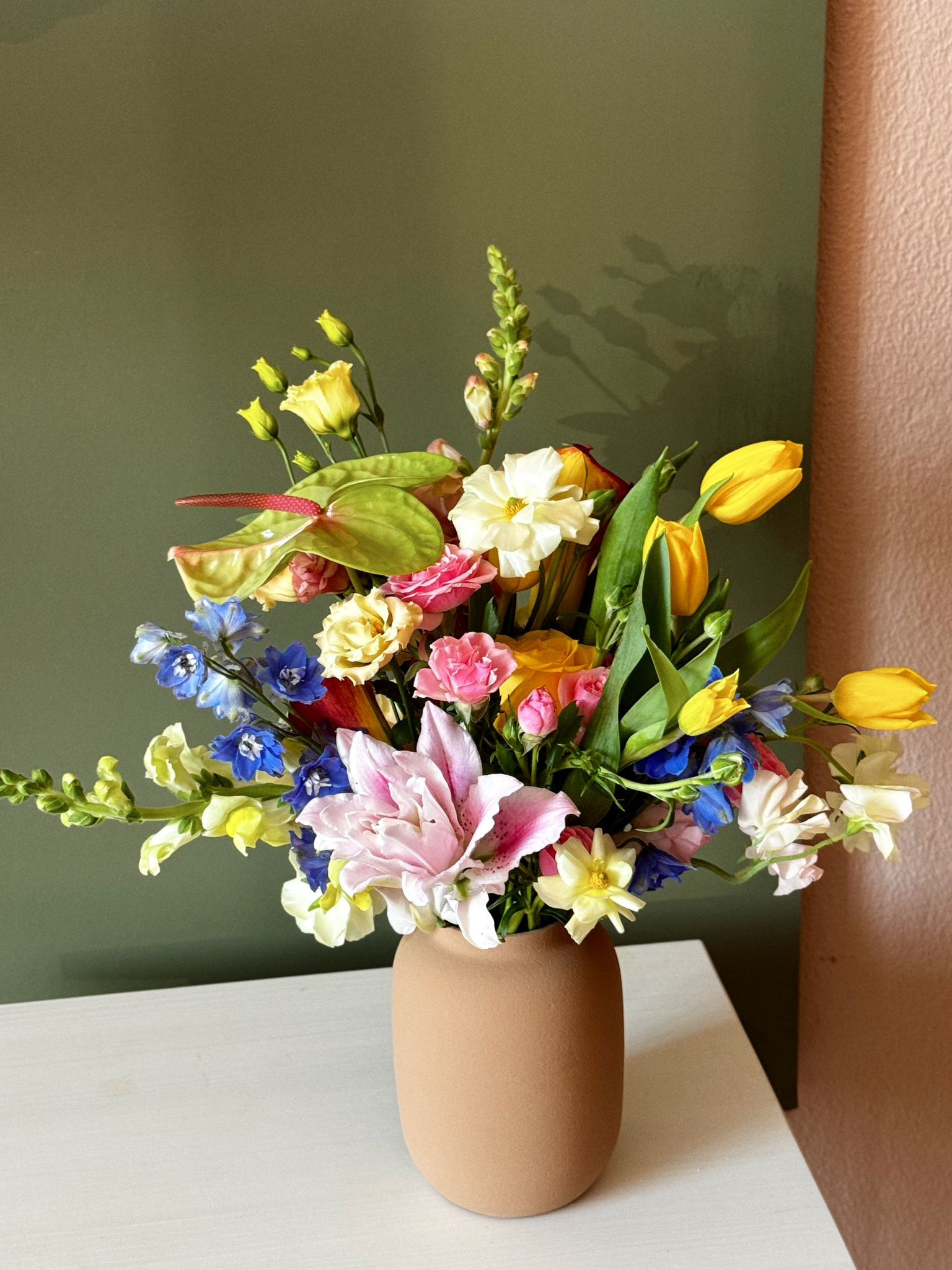 Arranjos de Flores c/ Cerâmica Blanc