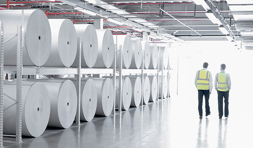 Bobinas de papel industrial