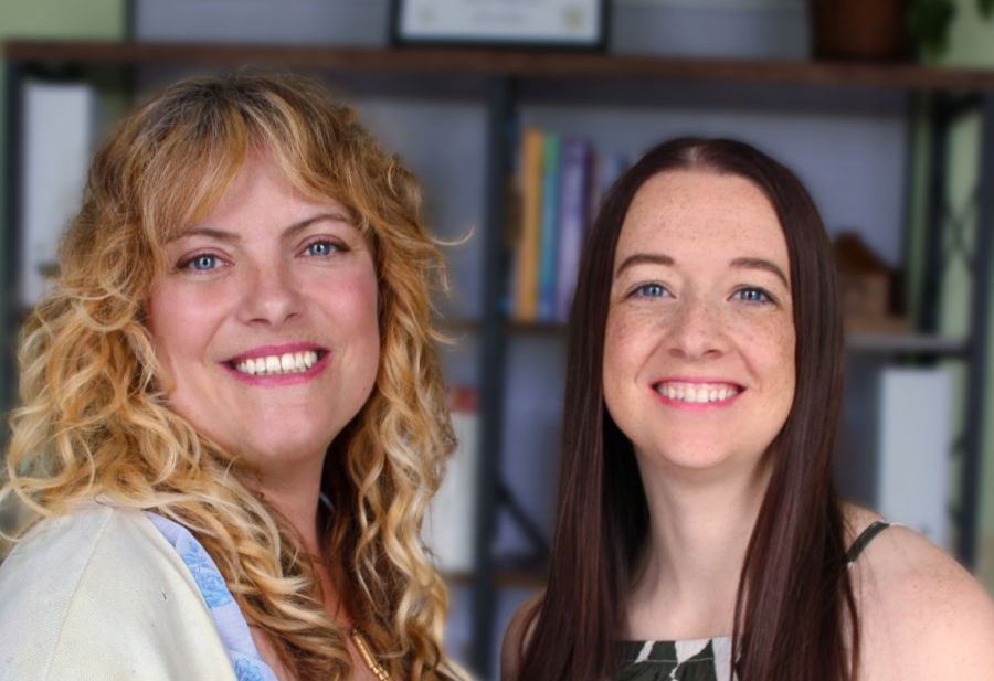 A smiling photo of Amanda Denney and Melissa Micnhimer