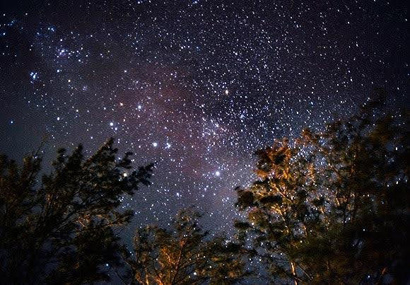 Starry night in the mountains