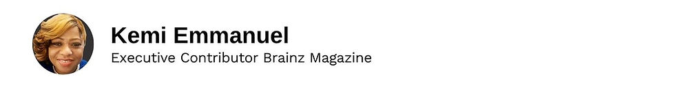 Executive Contributor Kemi Emmanuel Brainz Magazine