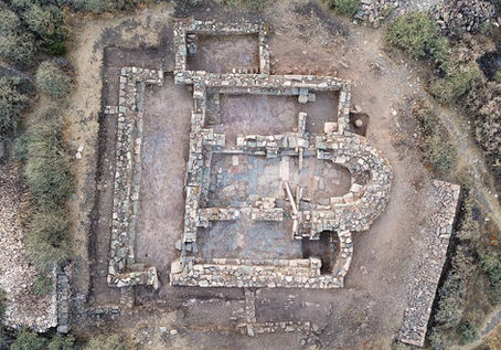 Early Byzantine town excavated on a little Greek islet.