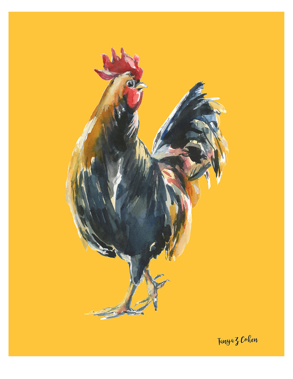 rooster print