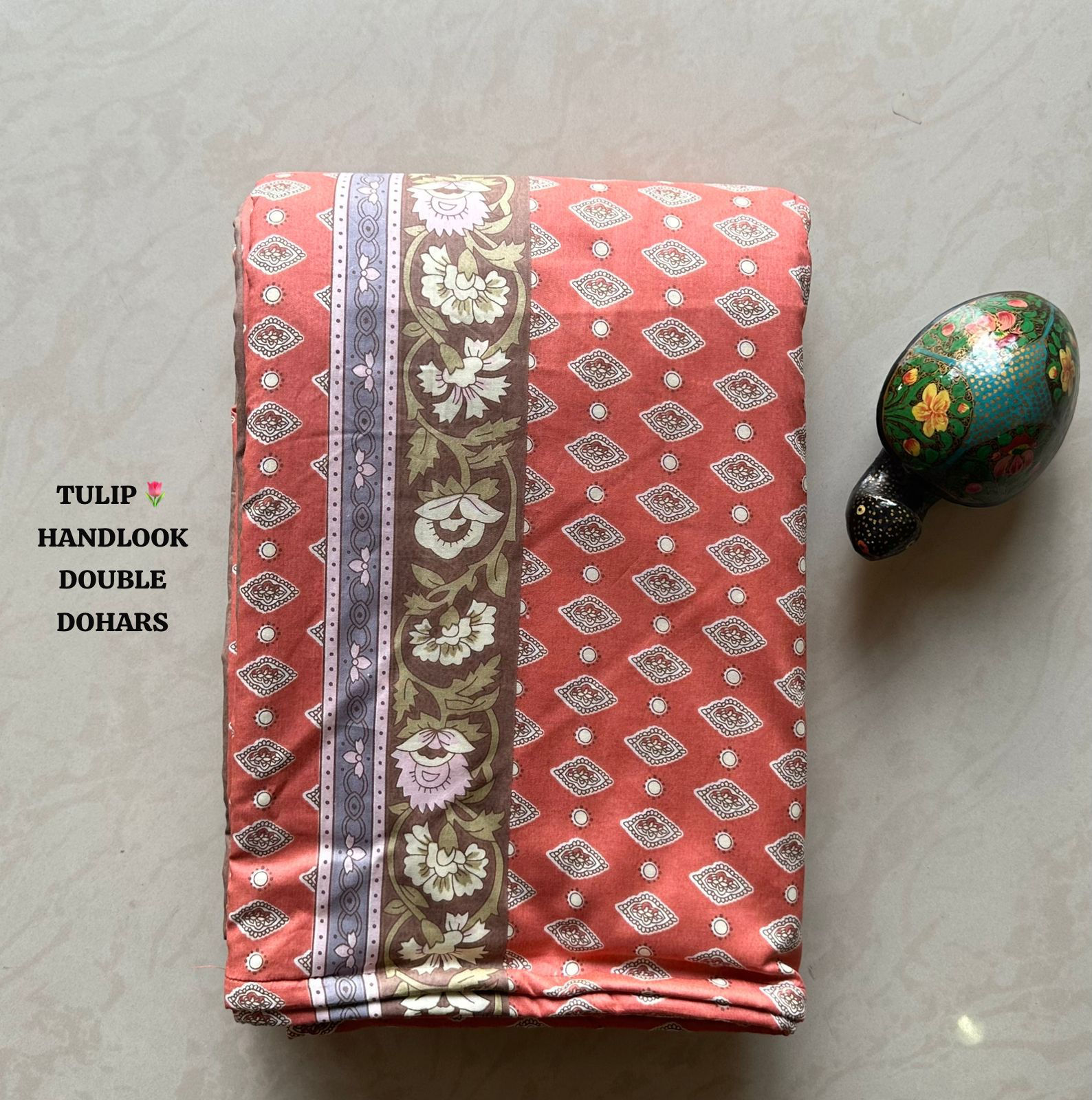 LATEST TULIP HANDLOOK DOUBLE BED DOHARS PREMIUM COLLECTION