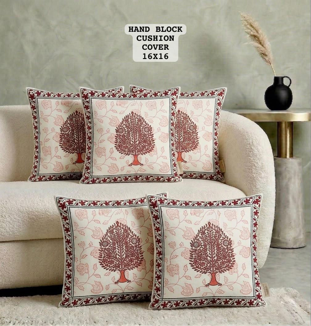 Hand Block Printed 100% Pure Cotton Cushion Covers