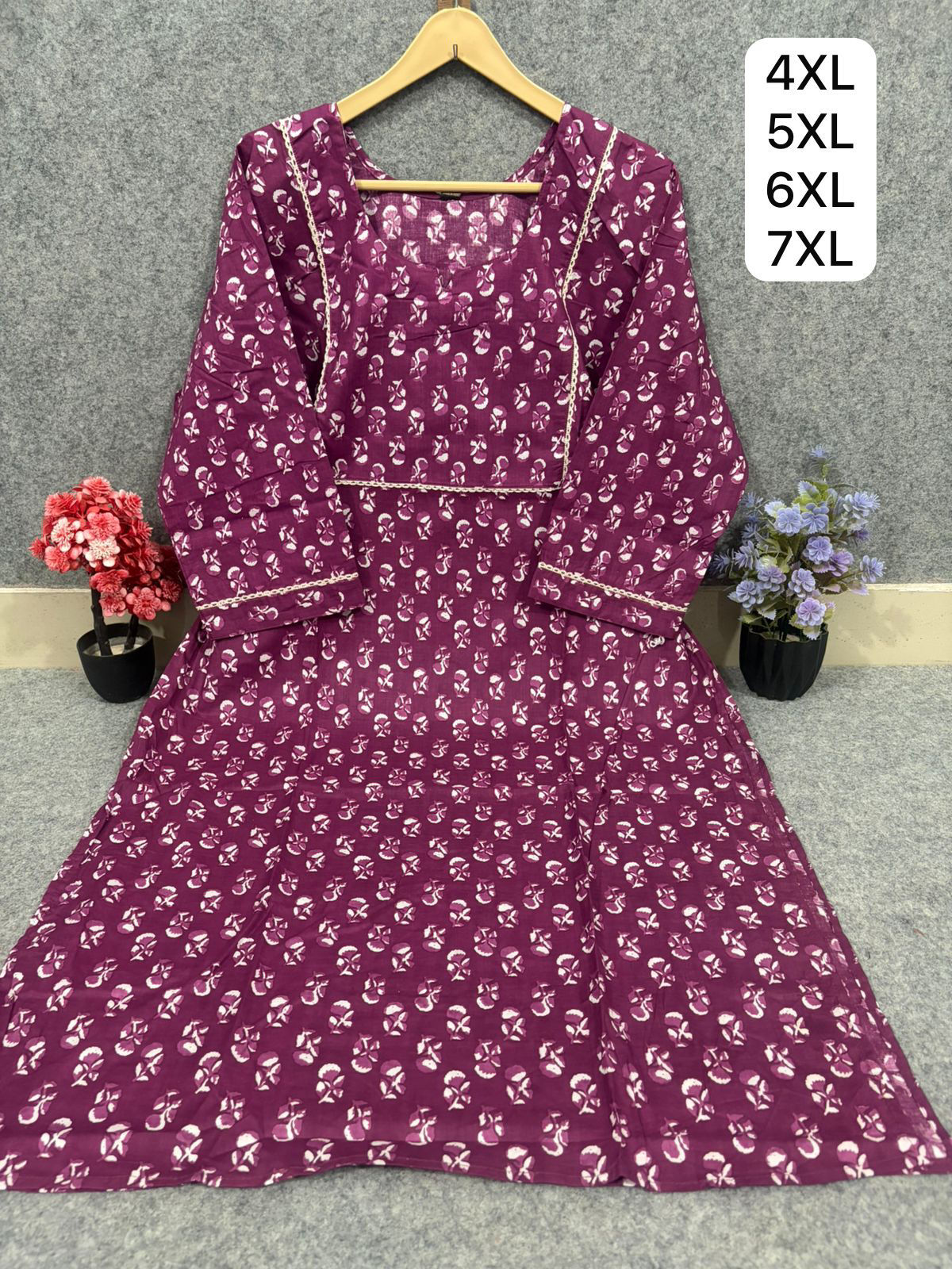 Jaipuri cotton 60/60 kurtis