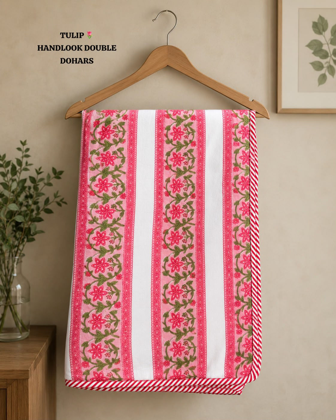 LATEST TULIP HANDLOOK DOUBLE BED DOHARS PREMIUM COLLECTION