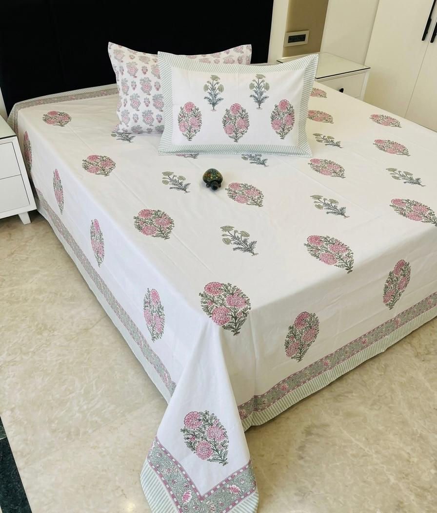 BLOCK BAHAR
110*110 INCHES AUTHENTIC
HANDBLOCK BEDSHEET*