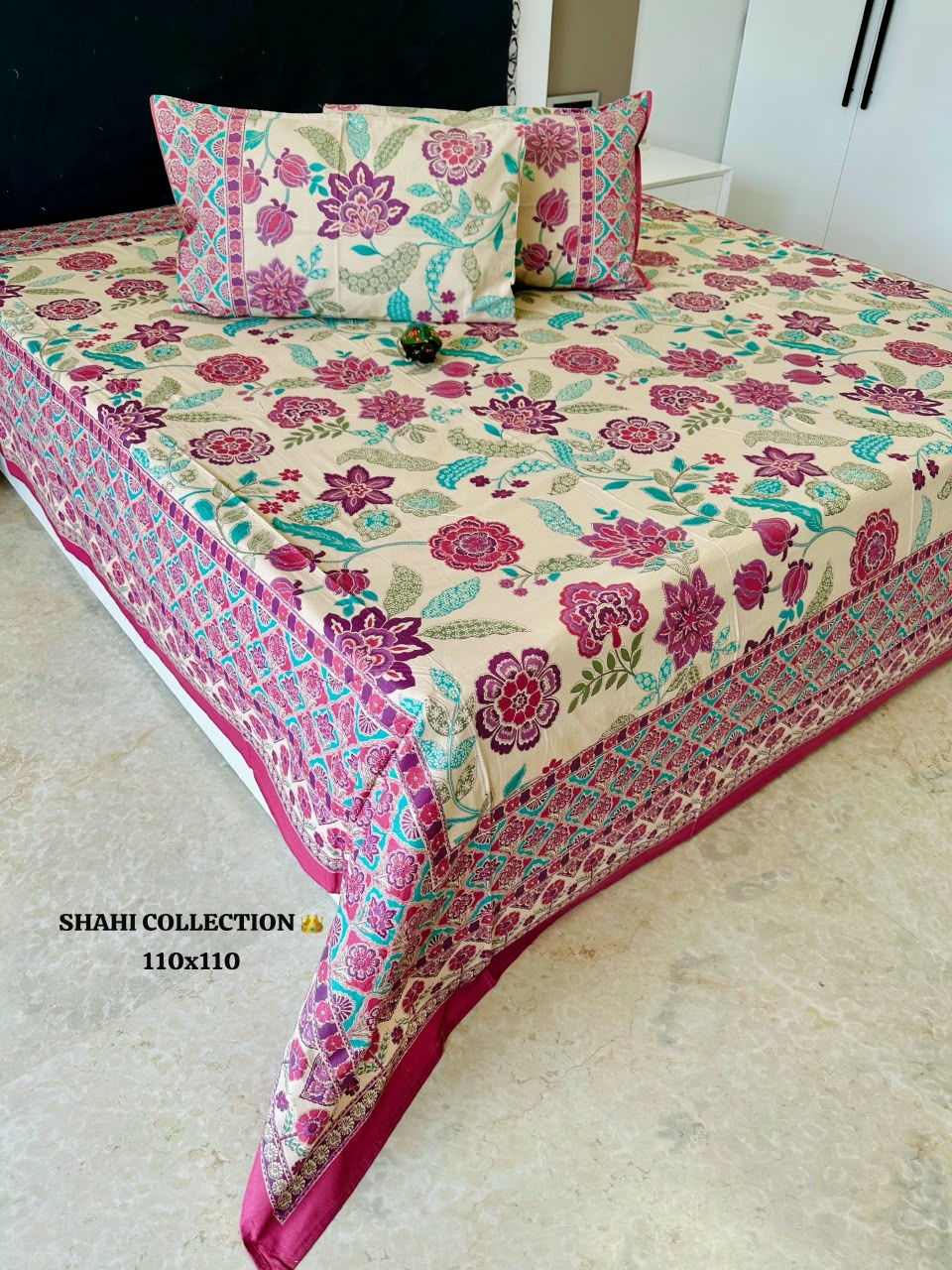 SHAHI COLLECTION 110 x 110 INCHES BEDSHEET