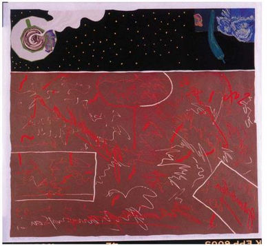 Baju Kurung dan Secawan Kopi, 56.5x54.5cm, Linocut on Paper, 1991.jpg