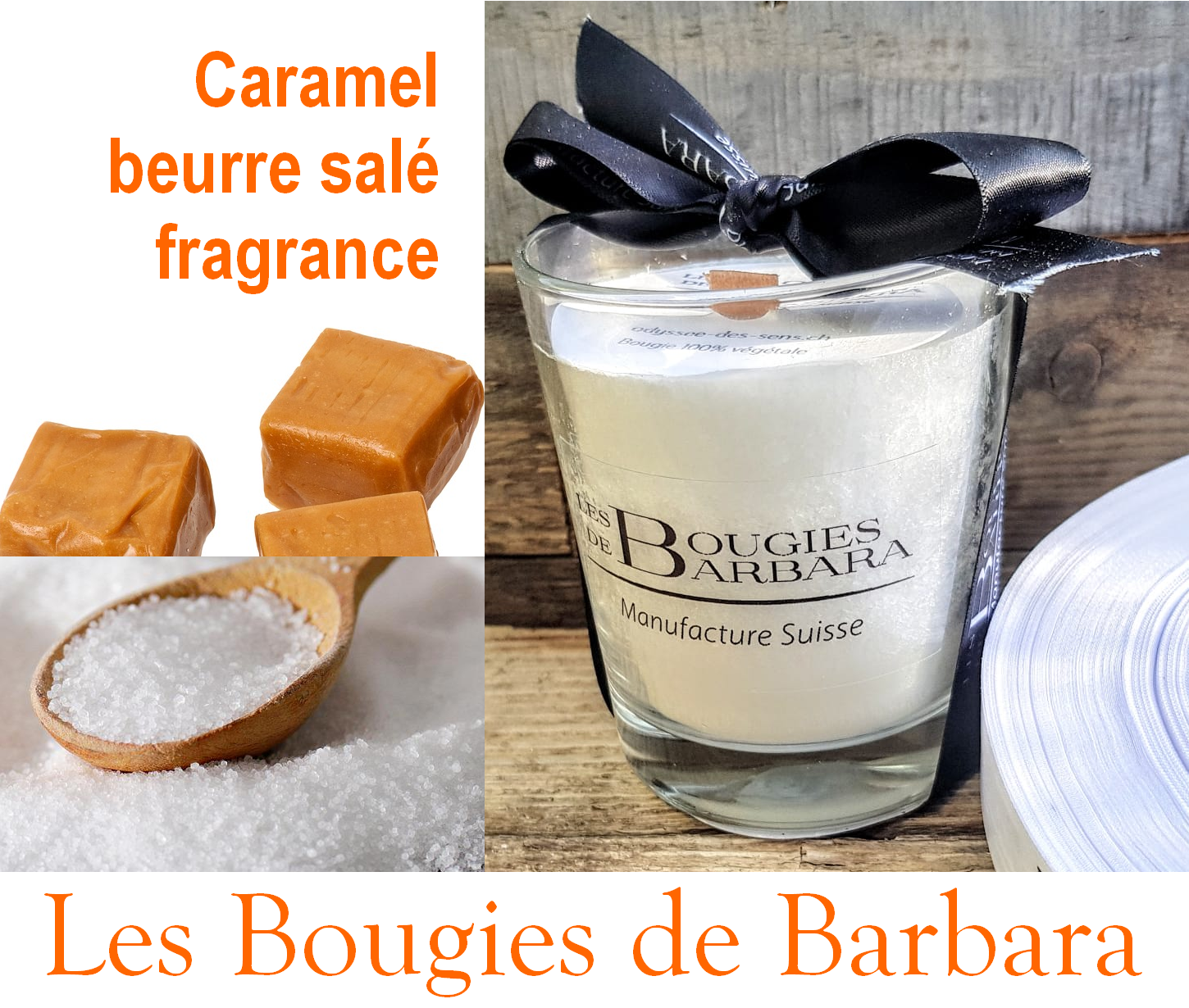 Les Bougies de Barbara - Classique - CARAMEL BEURRE SALÉ - 180gr
