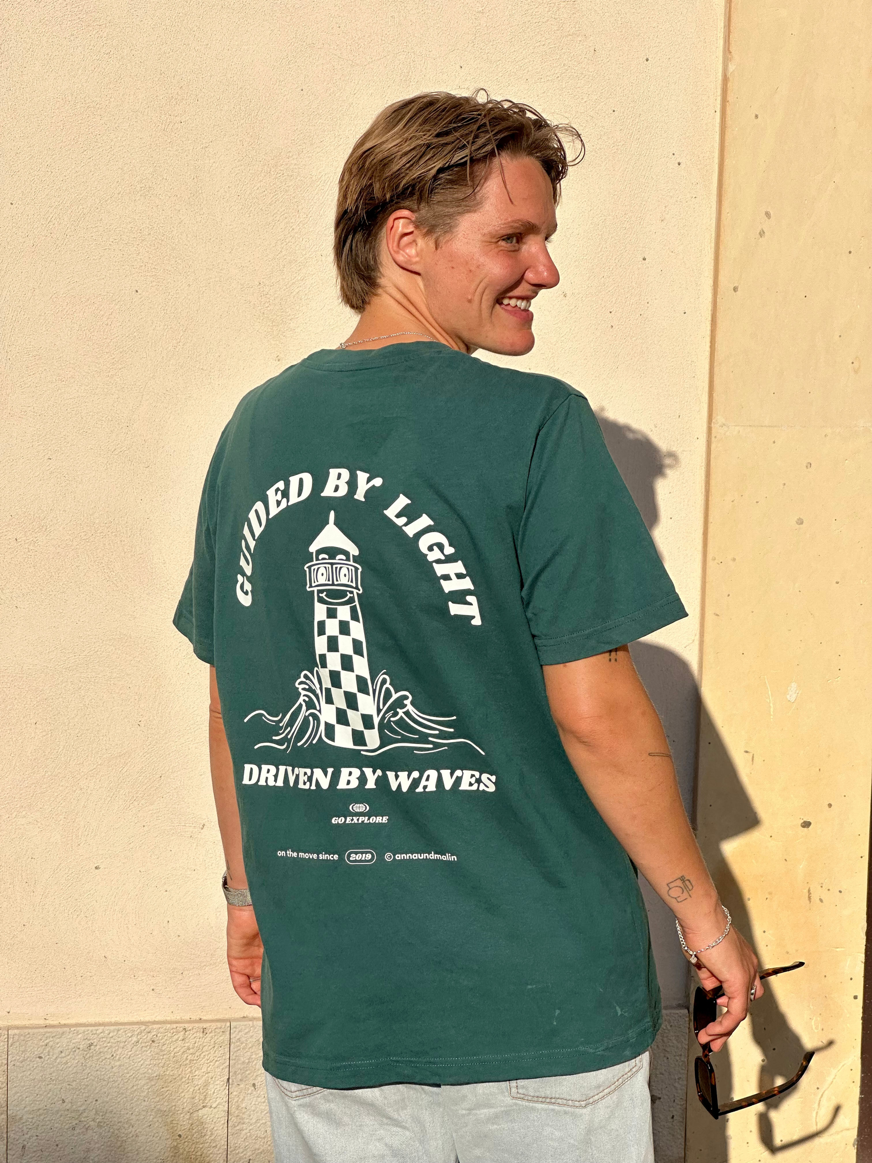 Shirt Leuchtturm dunkelgrün