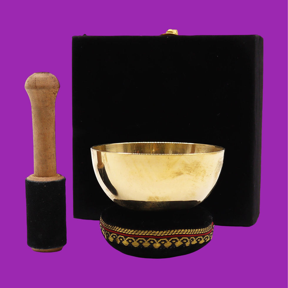 Thumbnail: Tibetan Gift Boxed - Brass Singing Bowl - 9cm