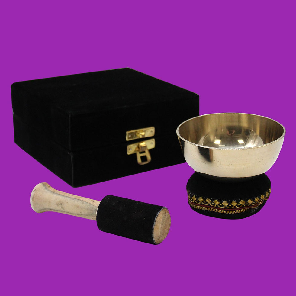 Thumbnail: Tibetan Gift Boxed - Brass Singing Bowl - 9cm