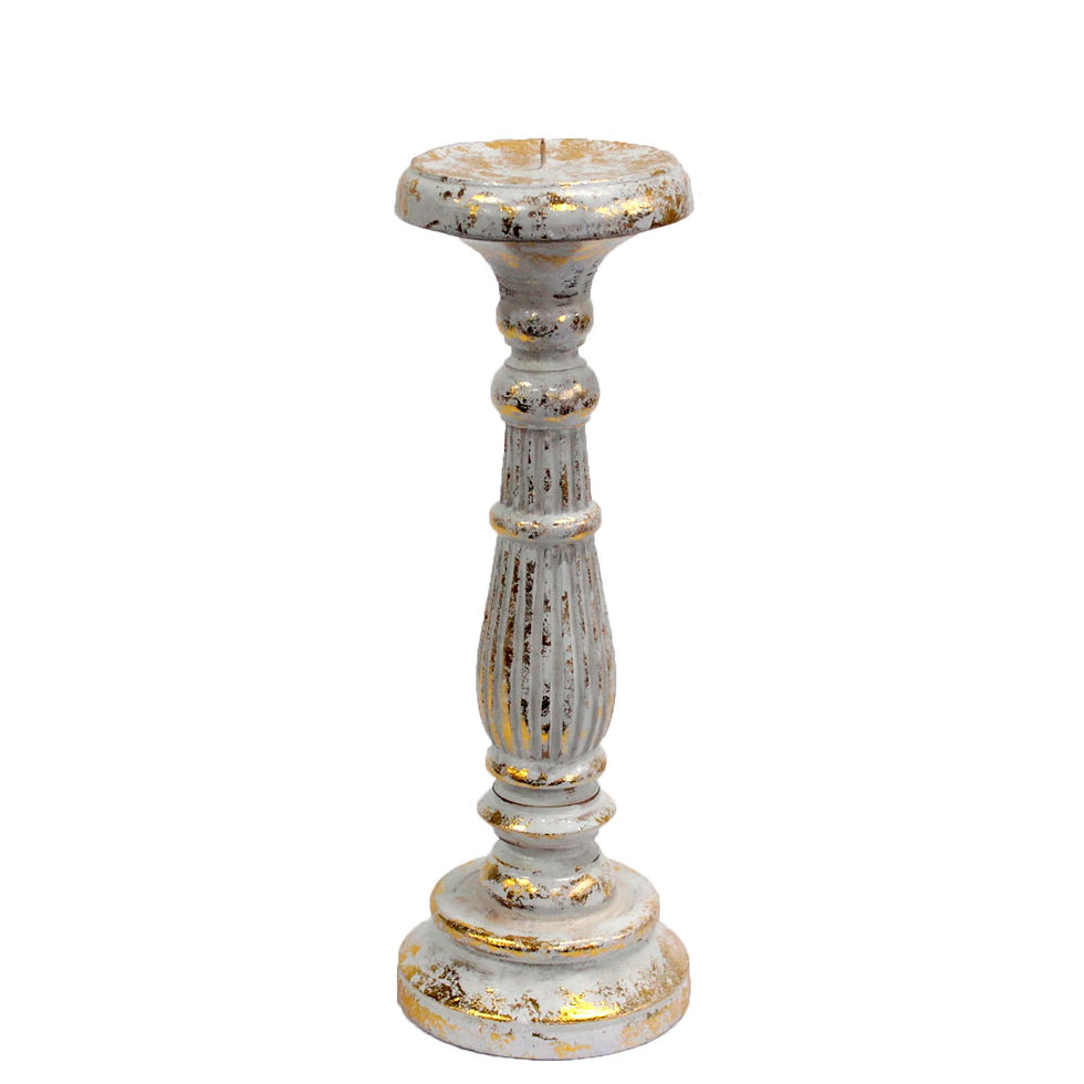 Thumbnail: White & Gold - Vintage Candlesticks