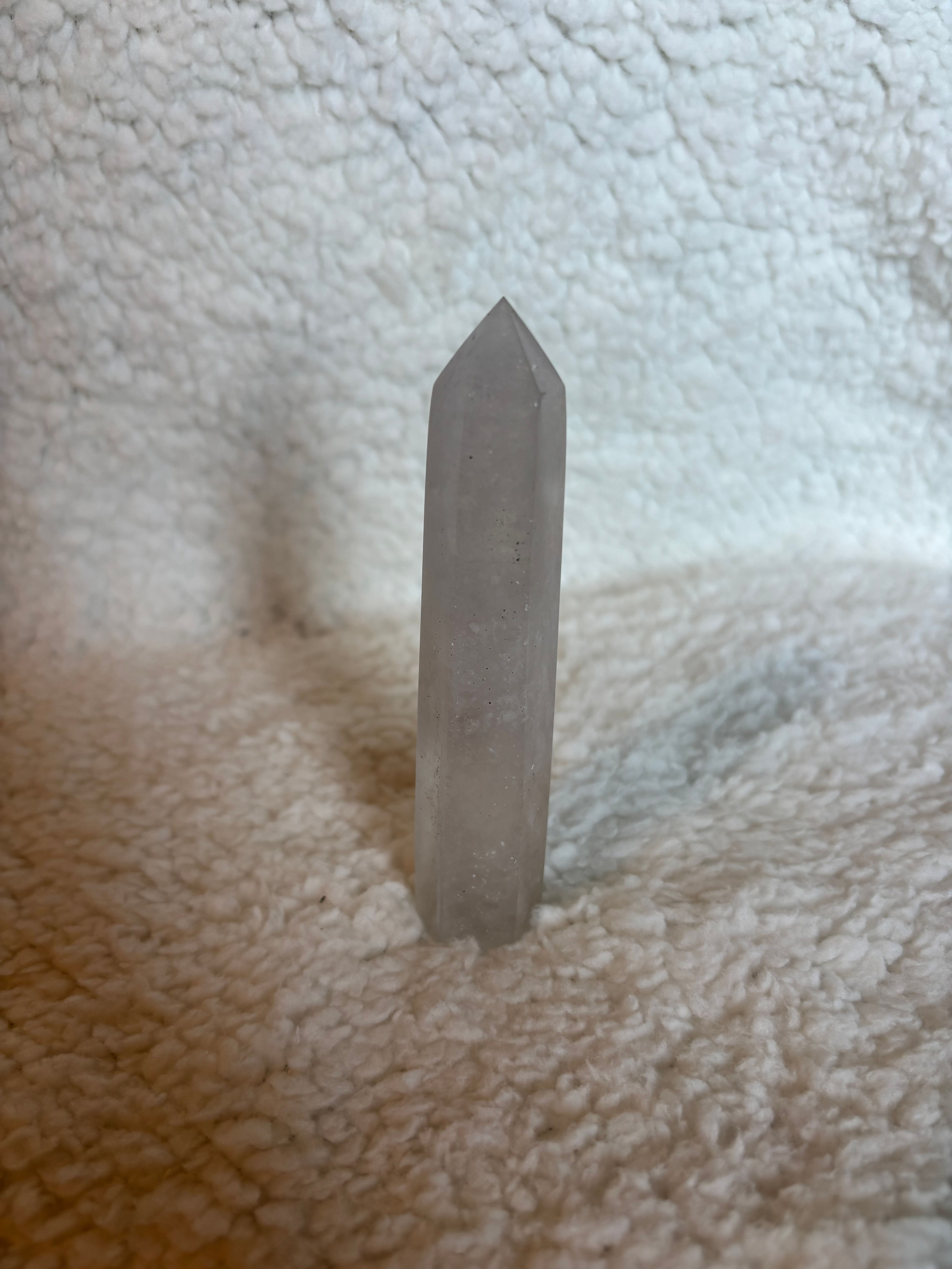 Clear Quartz with Chlorite Inclusions