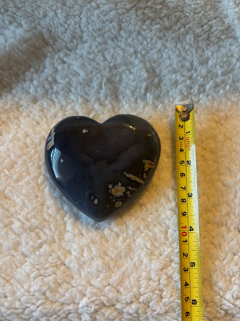 Flower Agate Heart