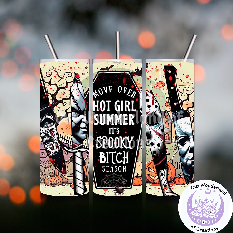 Thumbnail: Spooky Season Different Designs 20oz Tumbler