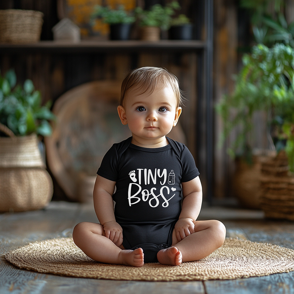 tiny boss baby onesie cute funny baby outfit