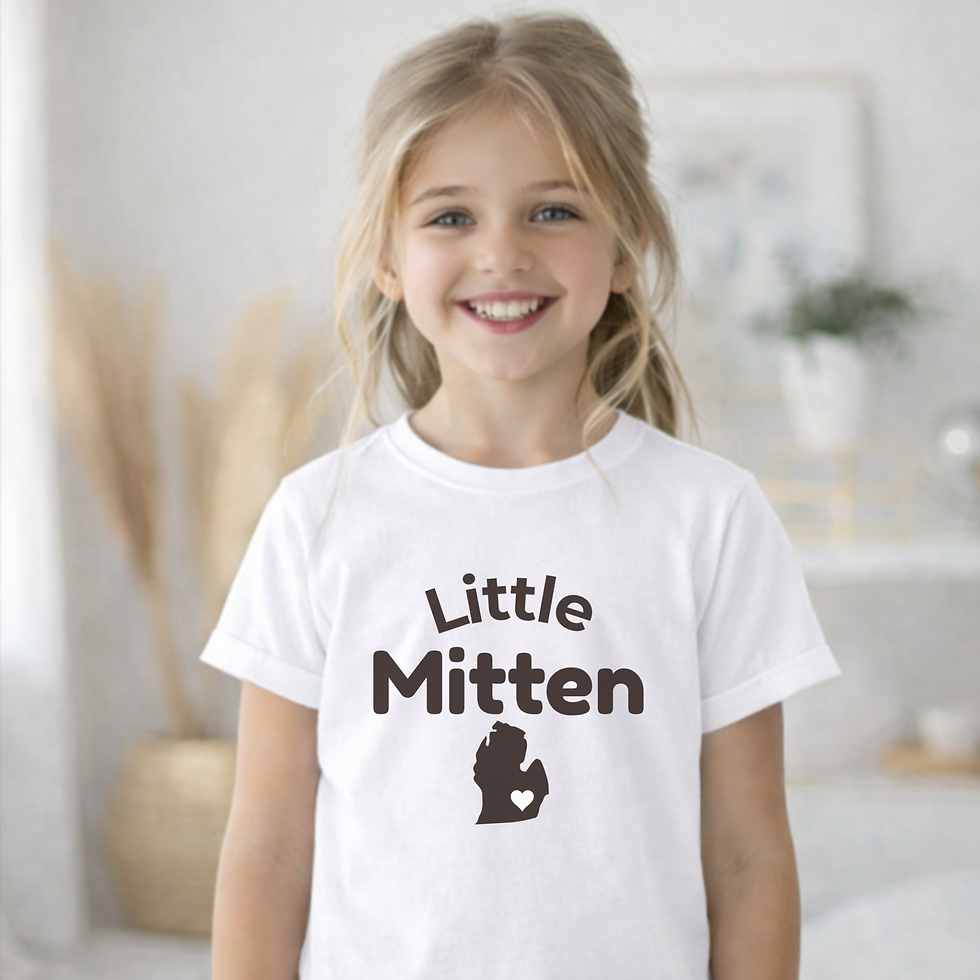 Thumbnail: Little Michigan  Mitten youth shirt
