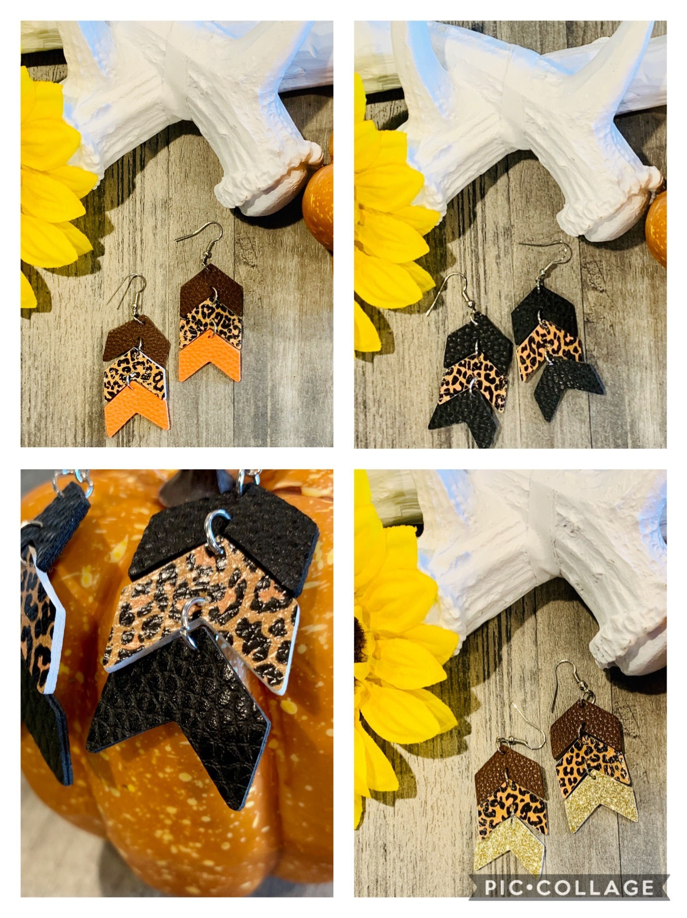 Leopard Arrow Earrings