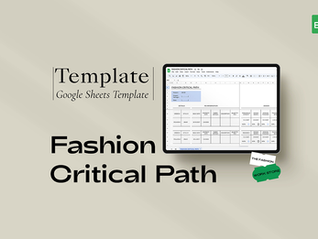 Mastering Your Fashion Critical Path: A Step-by-Step Checklist for Success