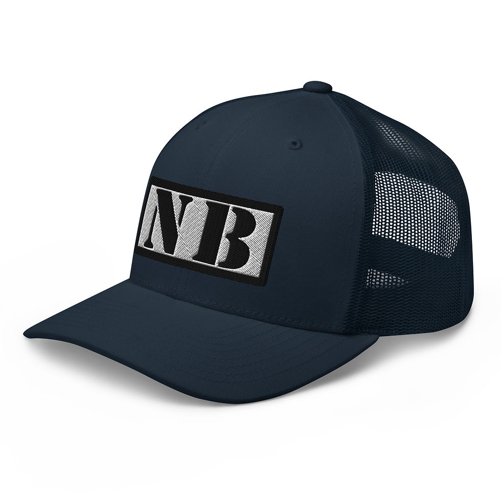Thumbnail: Thick Embroidered Trucker Cap