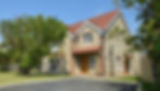 Front view of new built house
