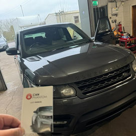 Grey Range Rover after CAN PHANTOM has been installed