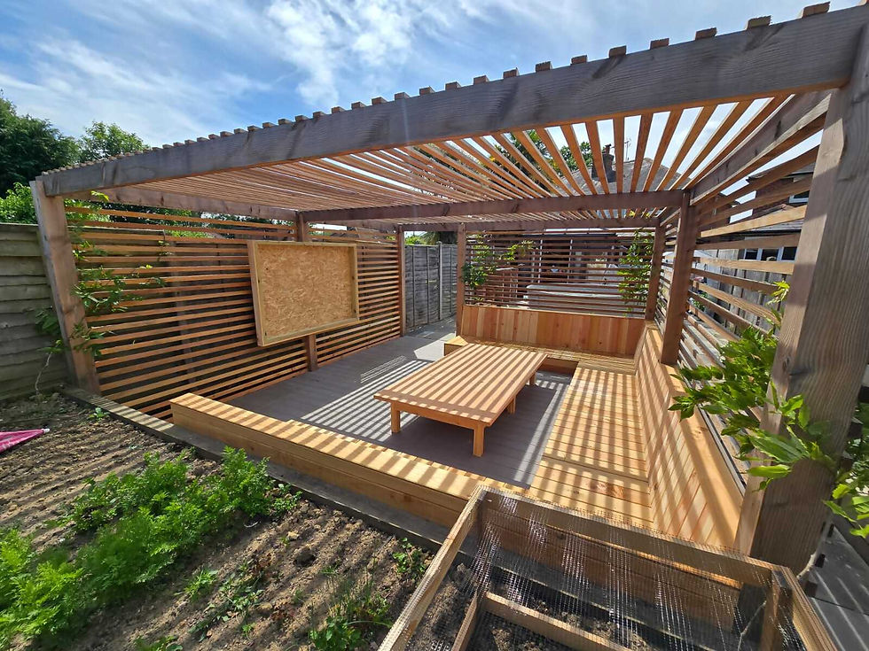 Wooden outdoor furniture