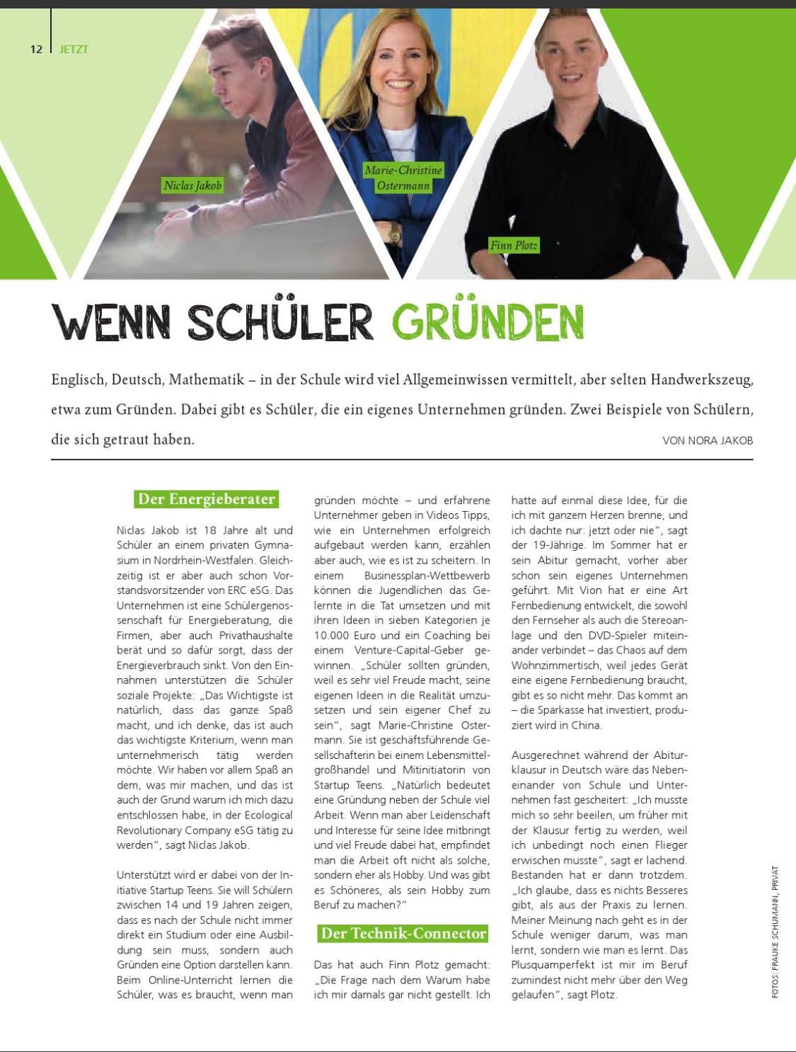 Wenn Schüler gründen