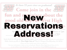New Reservations Mailing address!