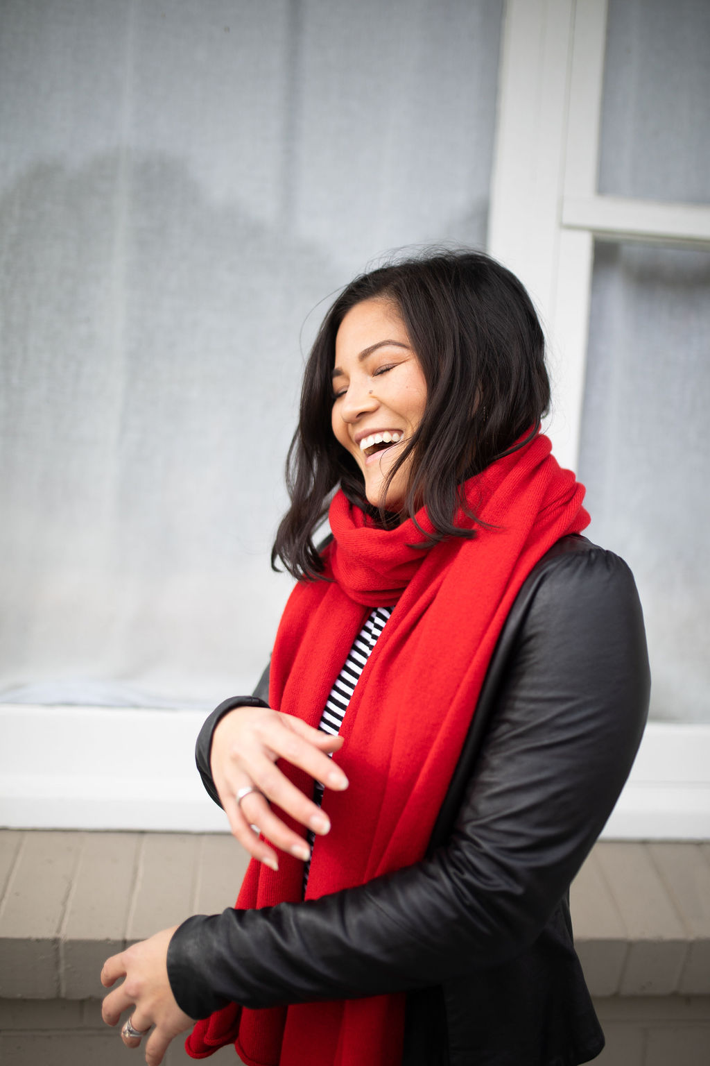 Cashmere Wrap Red