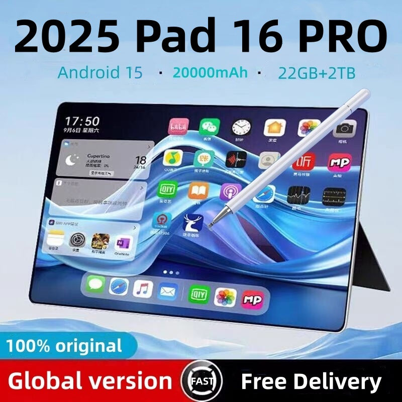 2026 Original Pad 16 Pro Tablet Android 15 22GB 2TB Snapdragon 8 Gen 2 Global Ve