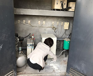 機械室掃除