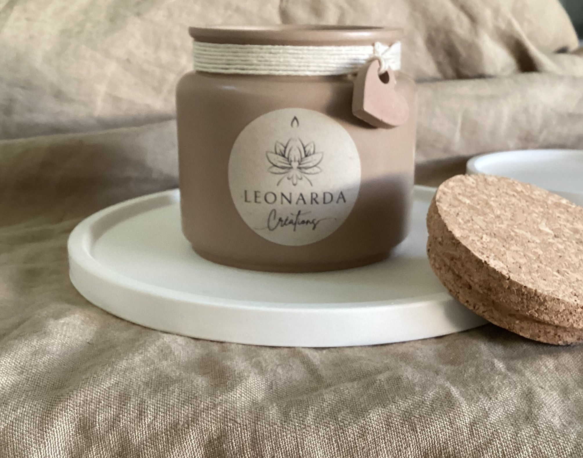 Pot à bougie "Coeur de Moka"