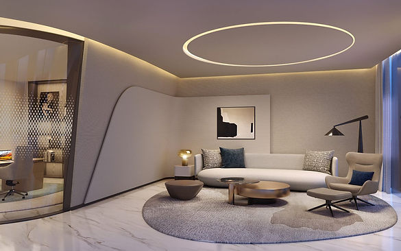 Modern office interior highlighting smart selling with HRV Real Estate