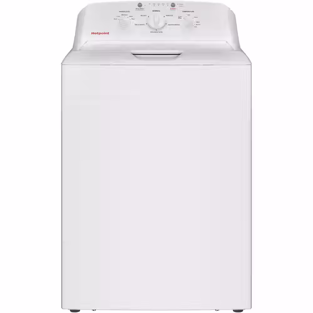 Hotpoint 4.0 Cu. Ft. Capacity Washer with Stainless Steel Basket in White