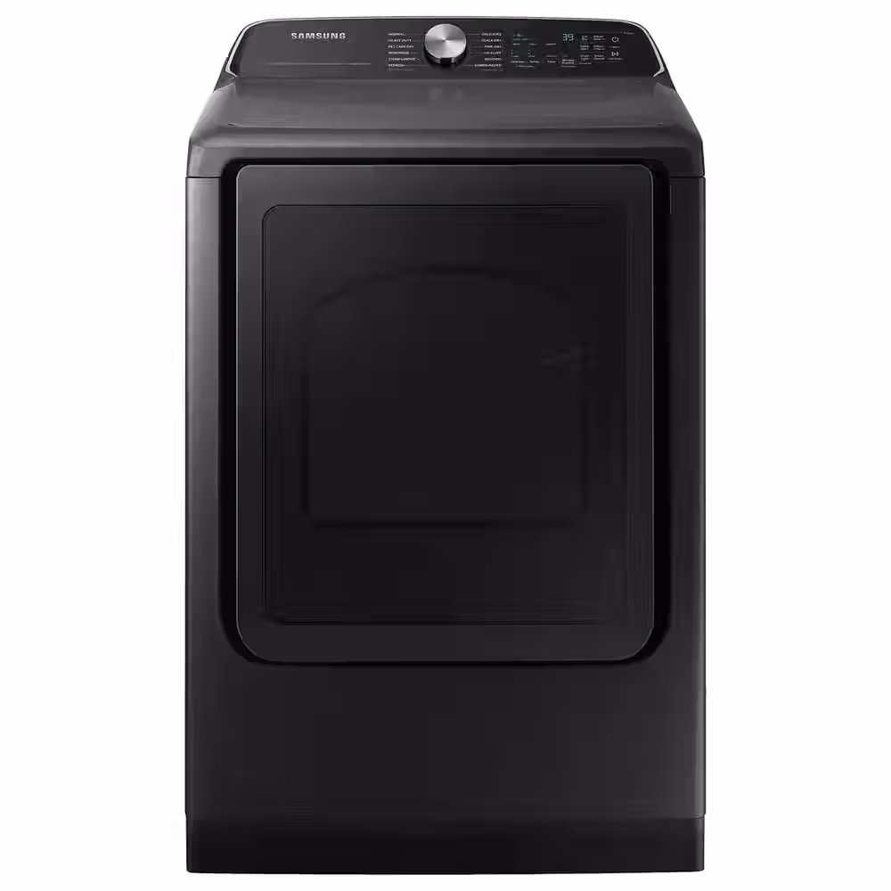 Samsung 7.4 cu. ft. Smart Gas Dryer with Steam Sanitize+ in Brushed Black