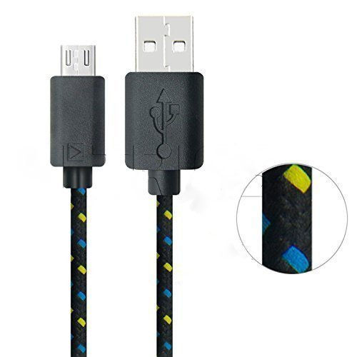Miniatura: Cables micro USB 2 m har Cargador Cable de nylon tejido color caramelo USB p