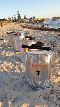 drums on the beach